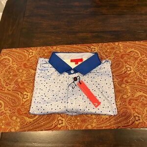 Redvanly Men’s Large Baby Lavdender Bedford Performance Polo MSRP $110